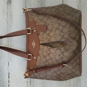 COACH PEYTON F34614 SIGNATURE 2-WAY BAG